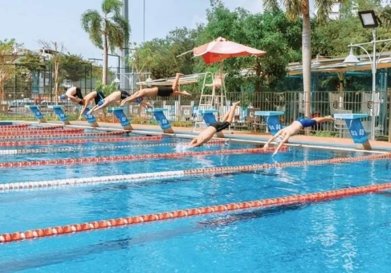 hồ bơi vdv ánh viên